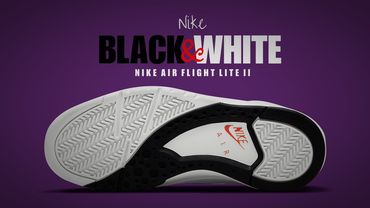 BLACK WHITE 2021 Nike Air Flight Lite II DETAILED LOOK + OFFICIAL RELEASE  DATE