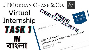 Jp Morgan Chase & Co. Virtual Internship | Task 1 | Full Solution in Bengali