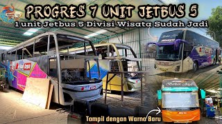 7 Jetbus 5 Body Repair Units for Berlian Jaya Bus Station are being rushed! 1 Jetbus 5 Tourism Di...