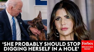 JUST IN: White House Reacts To Kristi Noem Suggesting Biden's Dog Commander Should've Been Put Down