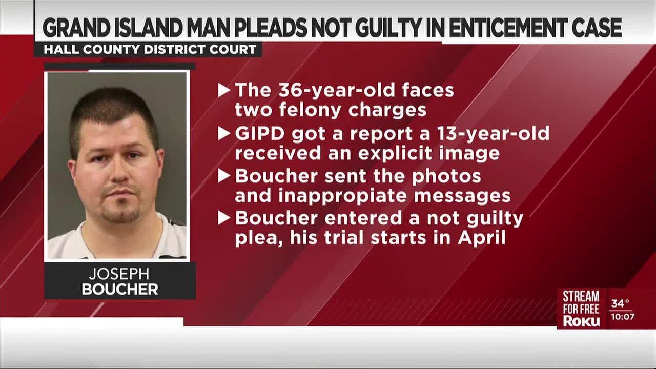 Grand Island man pleads not guilty on enticement charge - YouTube