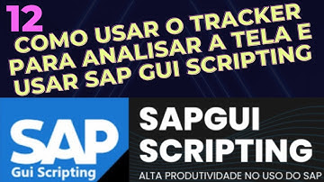 Tutorial 12 - Como usar o Tracker para analisar a tela e usar o SAP Gui Scripting - SapGui Scripting