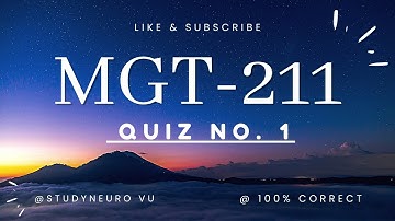 mgt211 quiz 1 2022| mgt211 quiz 1 solution 2022| MGT211 Quiz No.01 Solution Fall 2022 #mgt211 #2022