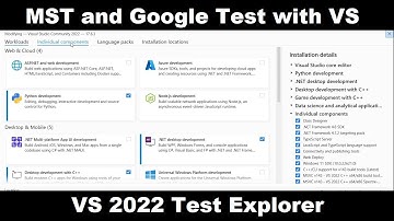 How to MST and Google Test with Visual Studio