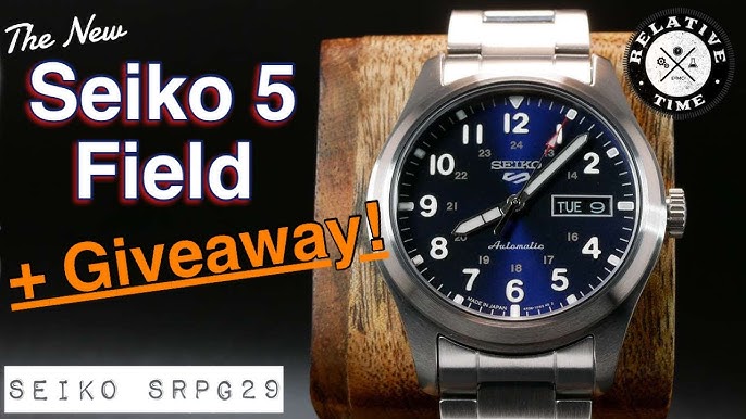 New Seiko 5 Field Watch SRPG29K1 - a pity it's a lil' too thick - YouTube