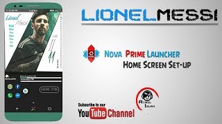 Nova Launcher Lionel Messi home screen setup in bangla screenshot 1