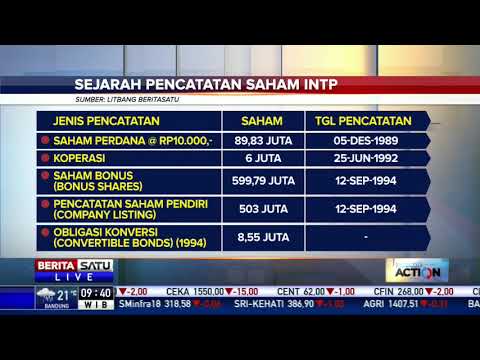 Sejarah Pencatatan Saham INTP