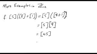 Congruence Class Examples