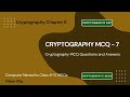 Ultimate Cryptography MCQ Quiz for Class 11 & 12 📚 | Notes, PDF & App