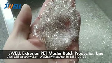 PET Color Masterbatches for POY production,JWELL CJWH 35 extruder