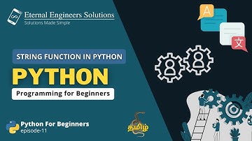 String Functions in Python | Strings  | EES | Python development in Tamil #11 #python