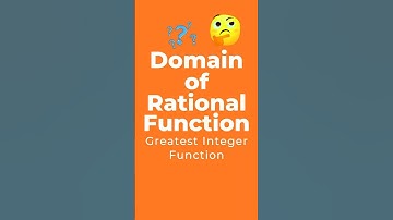 How to Find Domain of a Rational Function with Greatest Integer Function | Maths Shorts