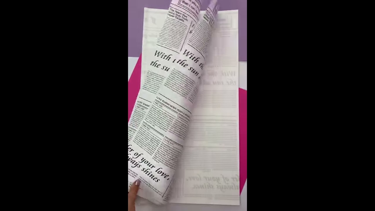 Калька для цветов "Color newspaper" 