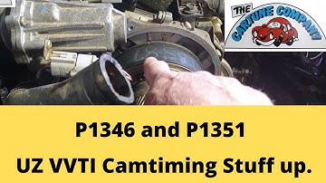 Cam timing issues 1uz and 3uz VVti. Codes P1346 and P1351