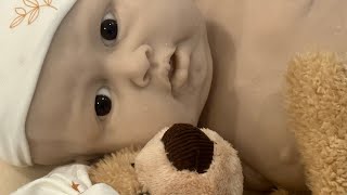 Biracial Blue Sparrow Silicone Dolls Step 9: Blush Painting 👶 Realistic Reborn Baby Dolls!