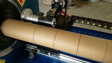 UC2000A Computerised Servo Motor PlC Automatic Kraft Paper Tube Core Cutter for 15MM T0 20MM THICK