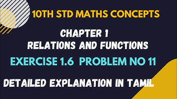Chapter 1 | Exercise 1.6 | Problem no 11 | 10th Maths | In Tamil