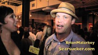 "Santa Sighting" at Top Chef Brian Malarkey's Searsucker Insider's Party