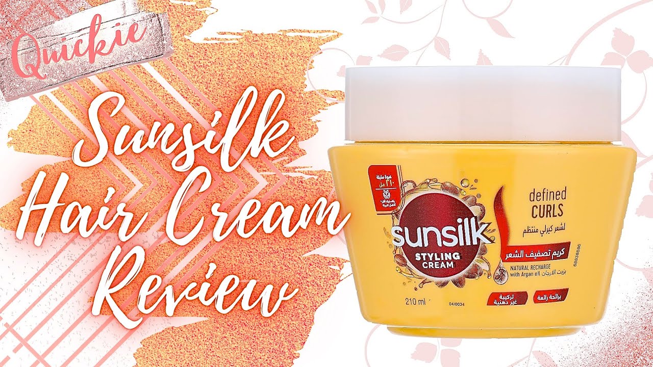 🇺🇸 QUICKIE Review Sunsilk Styling Hair Cream with Argan Oil YouTube