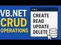VB.NET CRUD Operations Tutorial | Create, Read, Update, Delete in Visual Basic .NET with SQL Server