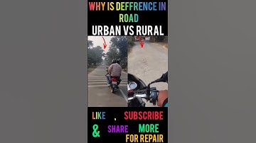 Road Rural Vs Urban
