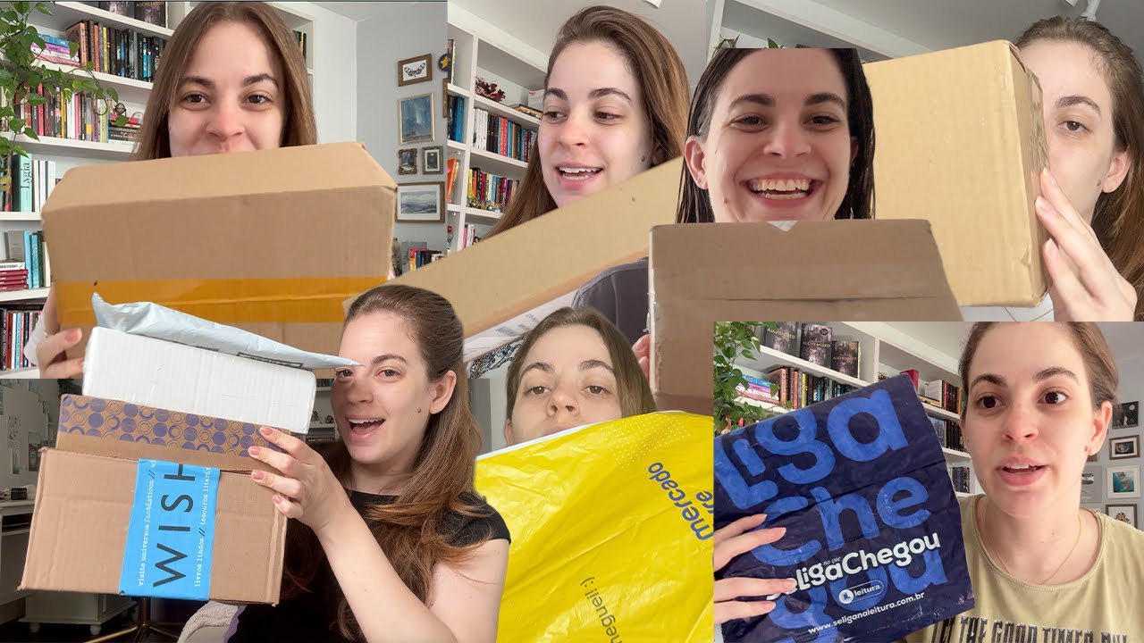 Vlog - Unboxing de Presentes, muitos livros e outras coisas