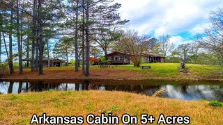 Arkansas House On 5.8 Acres / Pond Property with Bridge / AR Real Estate / Aspen Mansions