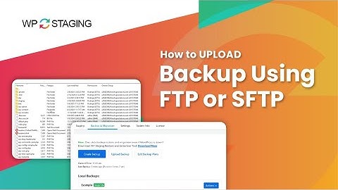 Upload WordPress Backup via FTP or SFTP (WP STAGING Guide for Large Files)