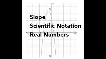 Slope, Scientific Notation & Real Numbers