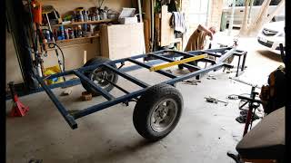 Teardrop trailer  base frame build timelapse  PART 1