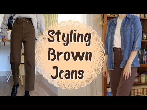 How to Style Brown Jeans🤎 