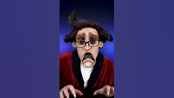 OTHER FATHER CORALINE MAKEUP TRANSFORMATION 🪡 | EllaDoesFx | #shorts