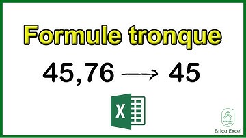 Comment tronquer un nombre formule (fonction tronque sur excel)