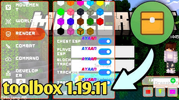 TOOLBOX FOR MCPE 1.19.11 INFINITE PREMIUM X-RAY //TOOLBOX 1.19.11 NO ADS//