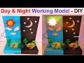 Day and night working model 3d for science project exhibition  innovative and new ideas diy pandit