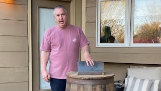 How to Make A Whiskey Barrel Trash Can Lid (Swinging lid) DIY
