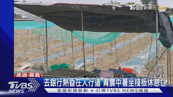 去银行热昏在人行道 青农中暑坐栈板休息亡｜TVBS新闻 @TVBSNEWS01 - 天天要闻