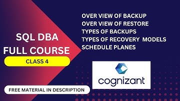 SQL SERVER BACKUP & RESTORE  (SQL SERVER  DATABASE FULL COURSE )