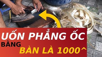 Xem Cách Ép Phẳng Ốc Khảm Bằng BÀN LÀ Nóng 1000 độ c, cách khảm ốc Ngâm Nước | Khảm Ốc Đẹp