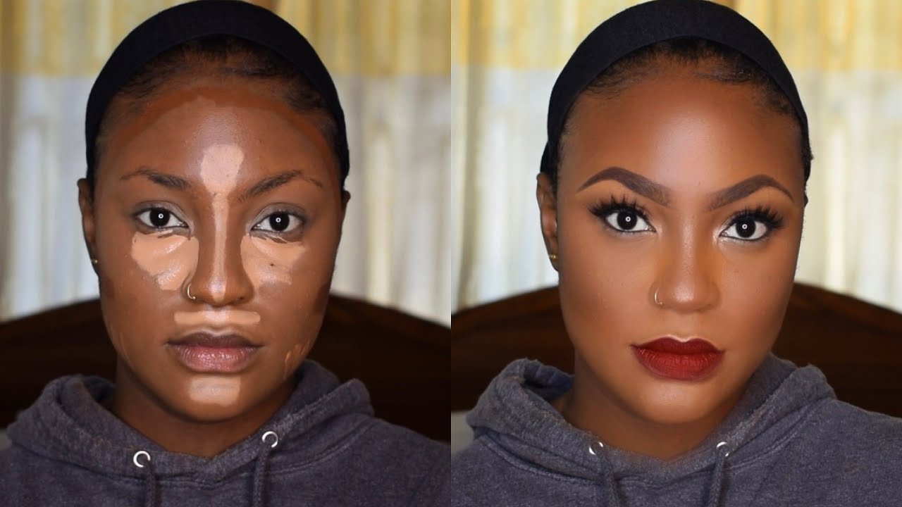 UPDATED HIGHLIGHTING & CONTOURING ROUTINE FOR DARK/BROWN SKIN