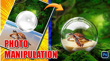 Photo Manipulation in Photoshop | Beginner Tutorial | Easy transparent effect
