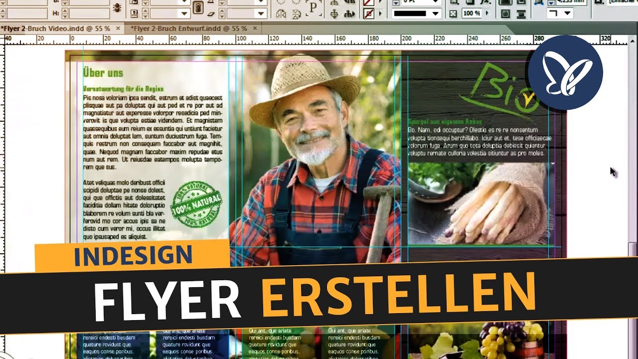 Indesign Tutorial Flyer Erstellen Und In Druck Geben Youtube