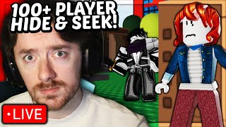 100 Roblox Hq Hide Seek With Viewers Live
