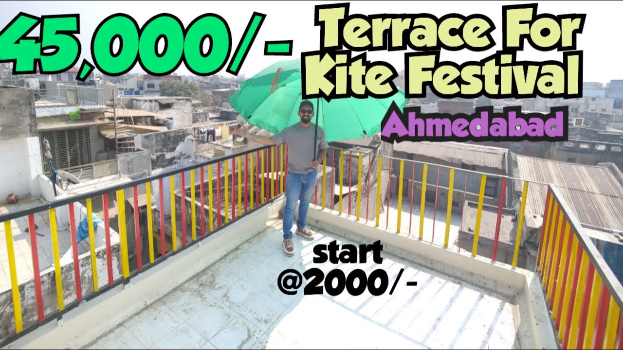 Ahmedabad Kite Festival Terrace I Ahmedabad Kite Festival I Kite Festival Rent Terrace Ahmedabad