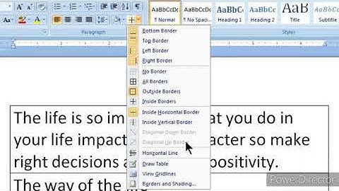 HOW TO INPUT DIFFERENT BORDERS IN MS WORD DETAILS EXPLAIN IN HINDI