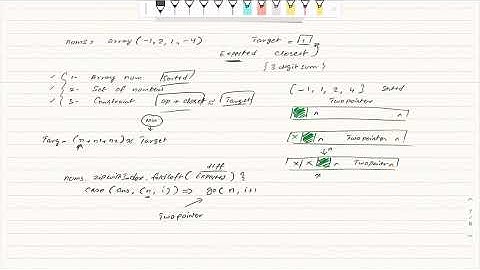 4. Two Pointer | Leetcode | 16 | 3 Sum Closest