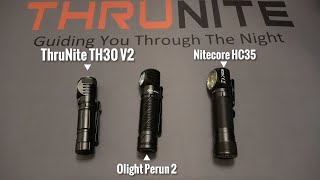 The Best Rechargeable Headlamp Comparison: ThruNite TH30 V2 vs Olight Perun 2 vs Nitecore HC35