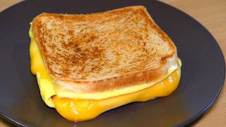 Delicious Triple Cheese Toast | Egg and 3 Cheeses | One Pan Toast Breakfast Sandwich