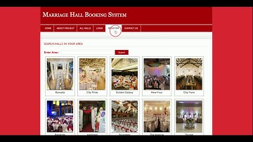 Marriage Hall Booking System | PHP and MySQL Project Source Code | PHP MySQL CRUD Project