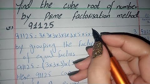 Find Cube Root by Prime Factorisation Method in Urdu, Cube Root of 91125